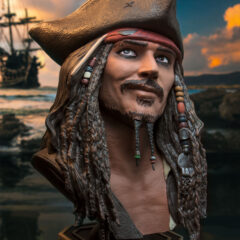 Pirates of the Caribbean Jack Sparrow Bust from Diamond Select