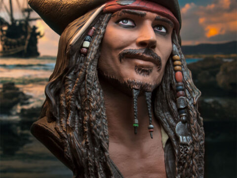 Pirates of the Caribbean Jack Sparrow Bust from Diamond Select