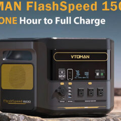 FlashSpeed Solar Generator with Carrying Case by VTOMAN