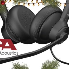 Pro USB Headset with AI Noise Canceling Tech by Cyber Acoustics